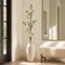 36" Artificial Gladiolus Stem – White Floral Spray for Vase Arrangements & Home Décor